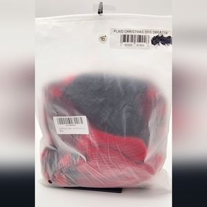 Red and Black Dog Sweater 16 in. NWT
